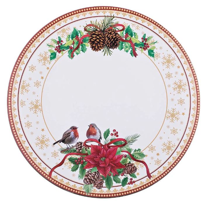 ТАРЕЛКА ДЛЯ ОФОРМЛЕНИЯ НОВОГОДНЕЙ СЕРВИРОВКИ 